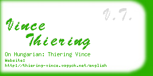 vince thiering business card